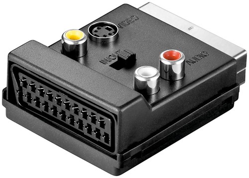 Scart adapter umschalter cinch - scart,