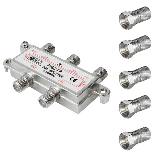 Fach sat verteiler splitter - 4-fach,