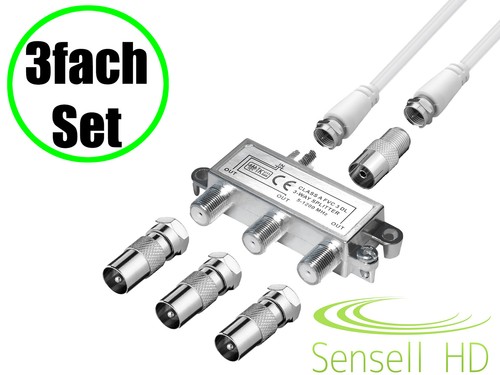 Fach verteiler set kabel - 3-fach,